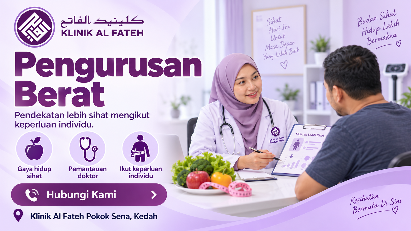 Rawatan Kurus dan Pengurusan Berat Badan di Klinik Al Fateh Pokok Sena